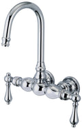 Vintage Classic Wall Mount Tub Faucet with Gooseneck Spout G85627