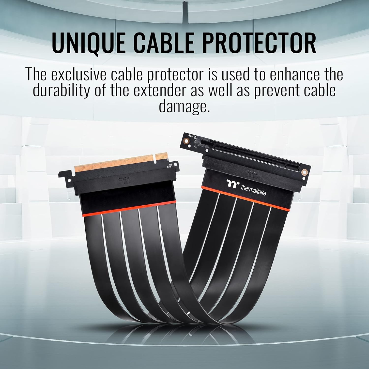 PCI-E 4.0 Flexible Extender Riser Cable 300mm with 90 Degree Adapter K151856