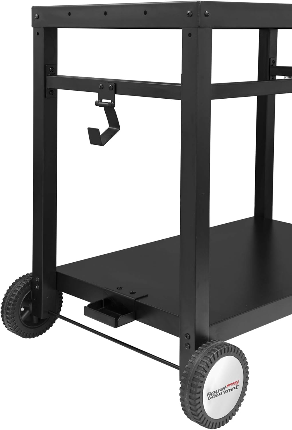 Double-Shelf Steel Dining Cart Table D9924