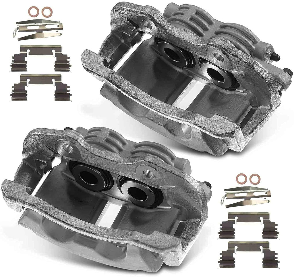Disc Brake Caliper Assembly with Bracket Rear Left and Right Side 2-PC Set J3106
