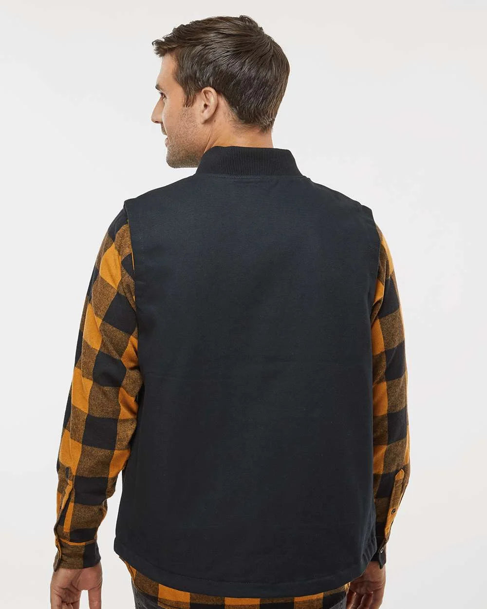 Black Insulated Canvas Workwear Vest C54279