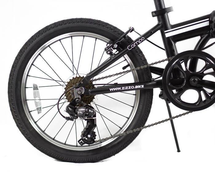 Yellow 7-Speed Aluminum Folding Bike B9586