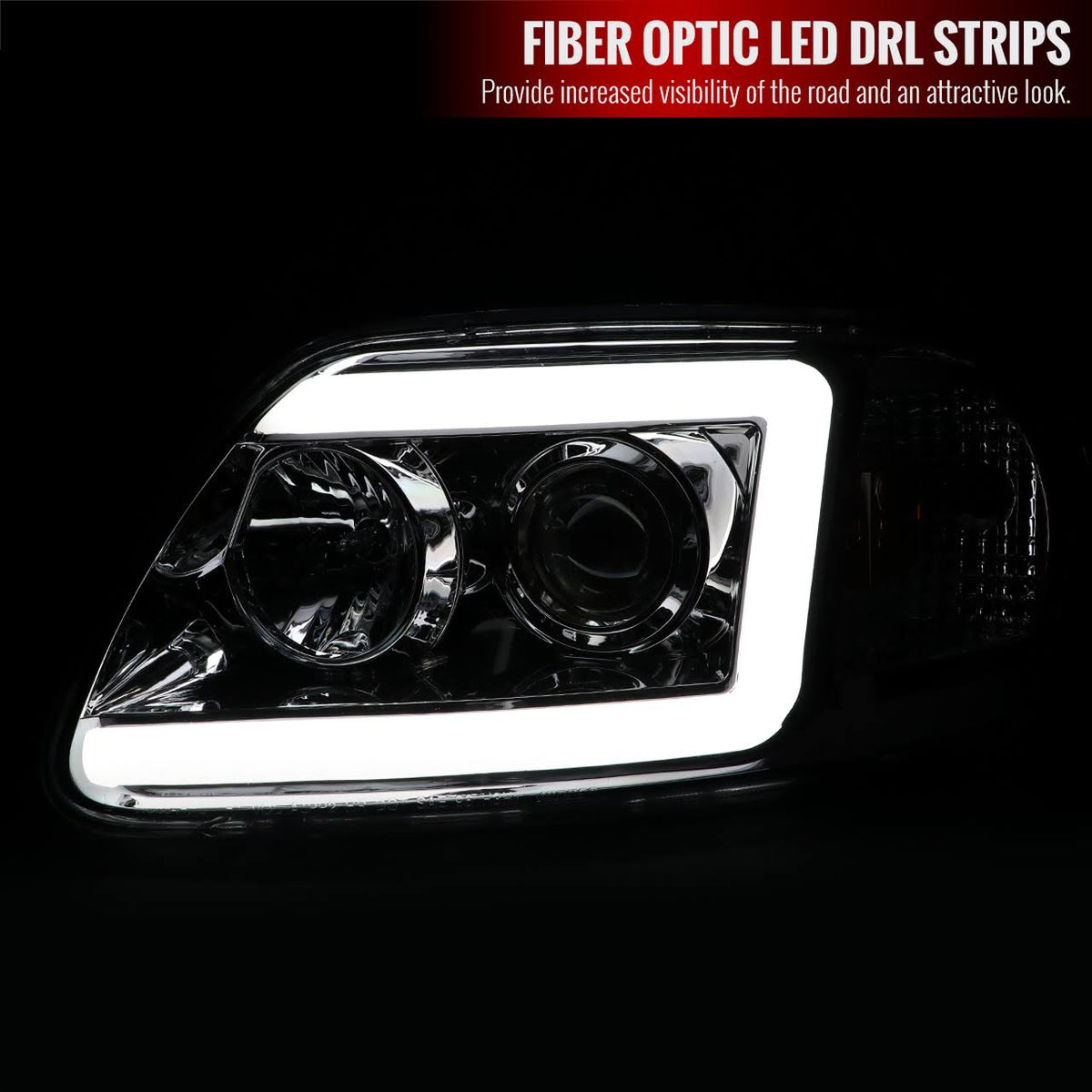 Chrome Projector Headlights U2051