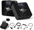 Wireless Lavalier Microphone System, 2.4GHz, Transmitter & Receiver, 230ft Range, Pack of 2 T894646