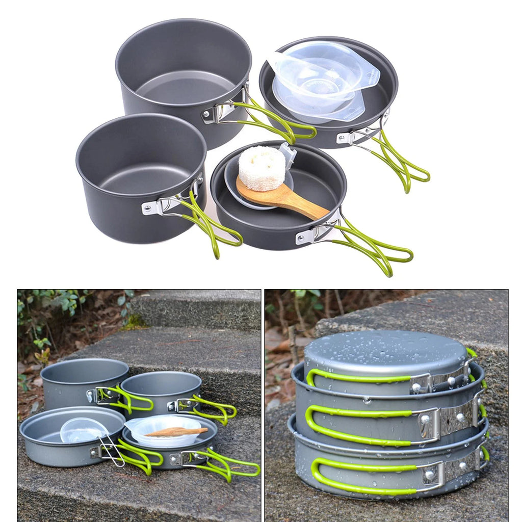 11 in 1 Portable Camping Cookware Aluminium Cooking Utensils N982209