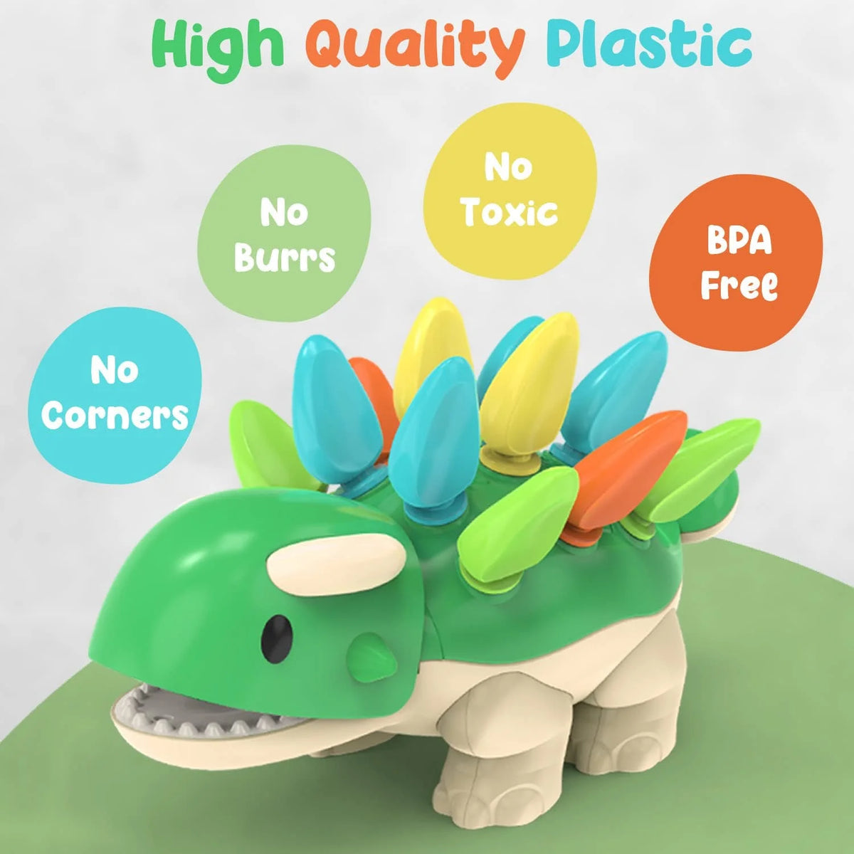 Dinosaur Toy with 12 Spike Quills for Matching Colors C965182