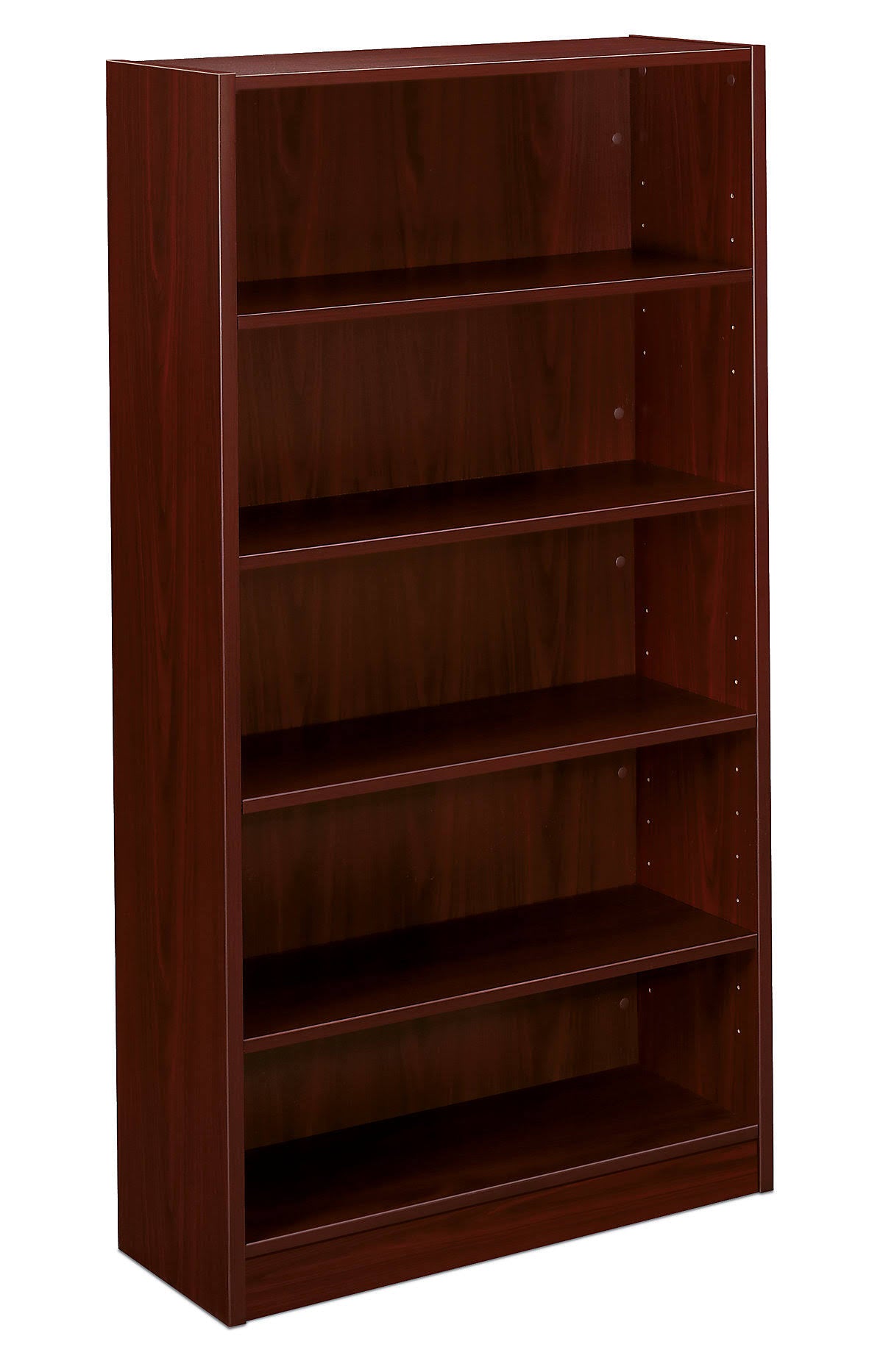 5-Shelf Mahogany Laminate Bookcase N371771