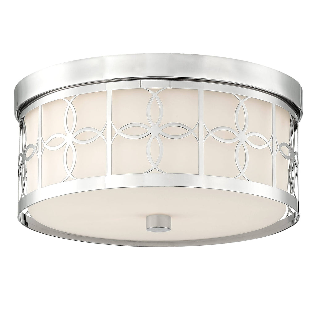 Polished Nickel 2 Light Ceiling Mount J3012