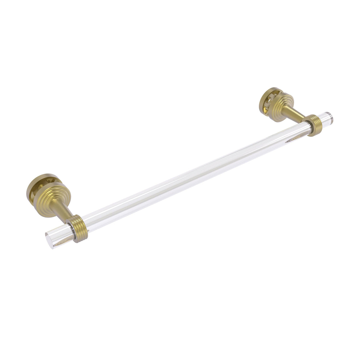 18 in. Satin Brass Shower Door Towel Bar J597
