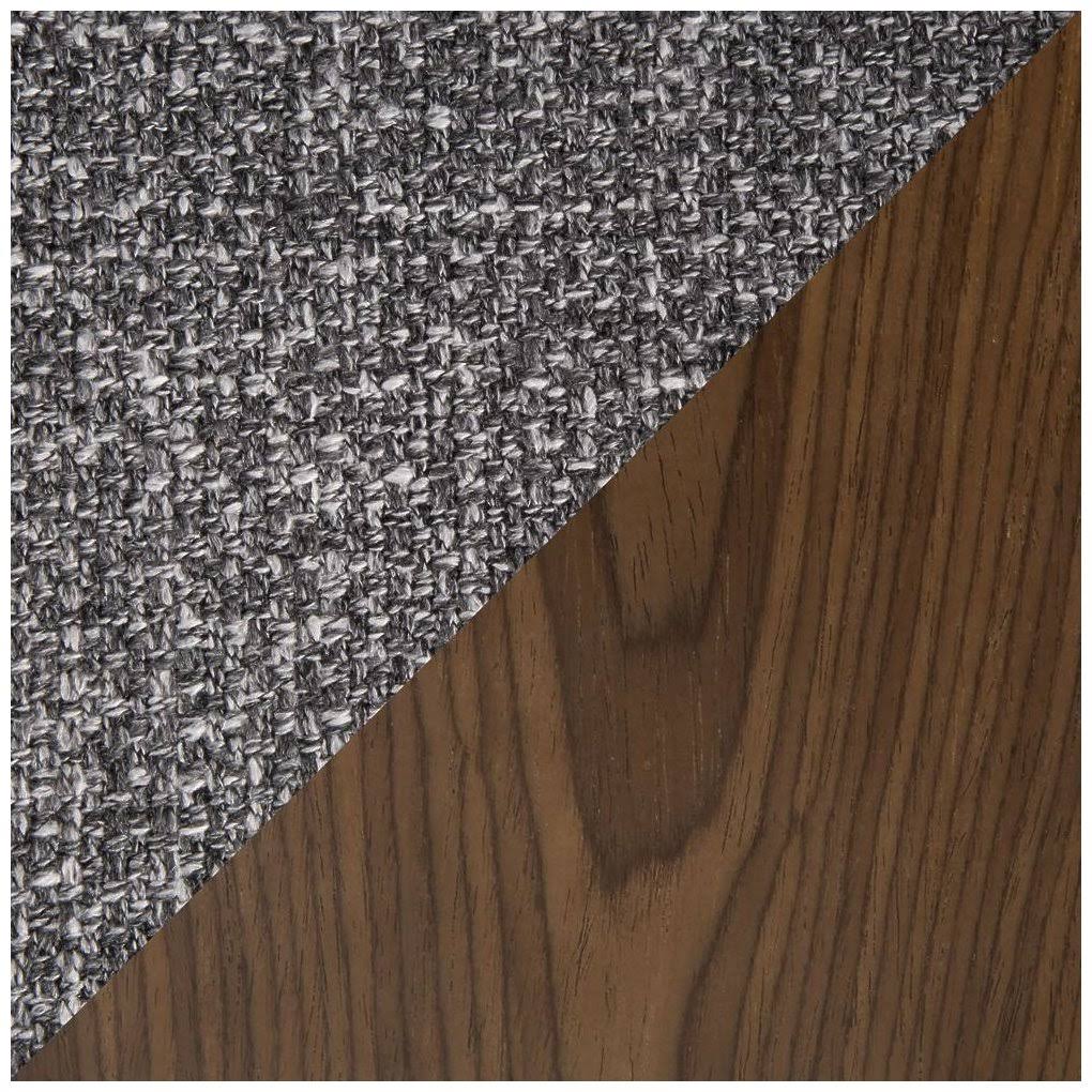 Walnut and Grey Noise Fabric Counter Stool R4285