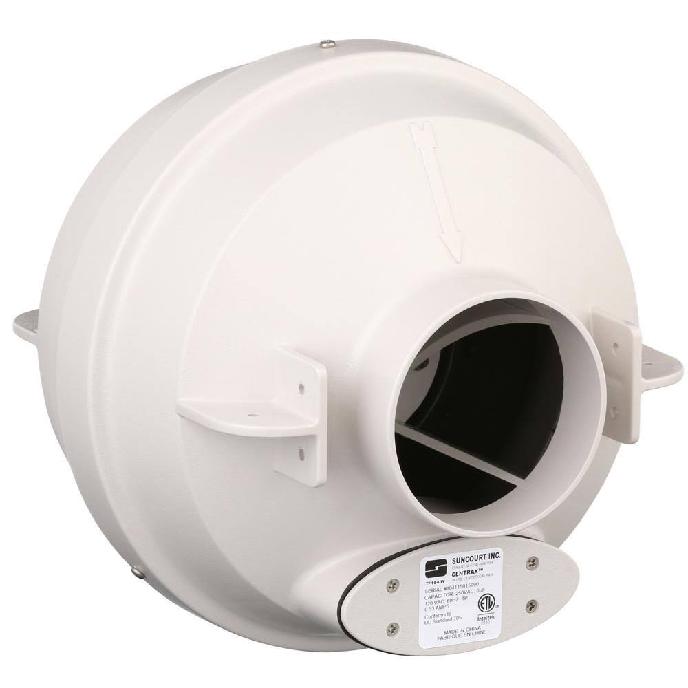 4 in. Radon Mitigation Fan Kit with Couplers and Air Pressure Indicator T154305