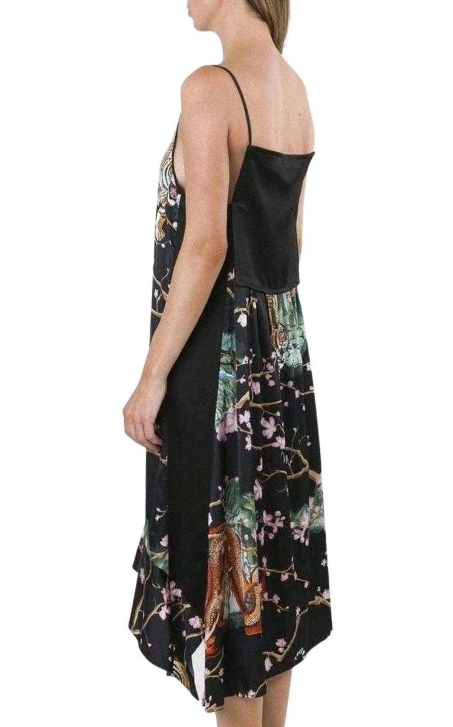 Asymmetric Printed Dress S7576