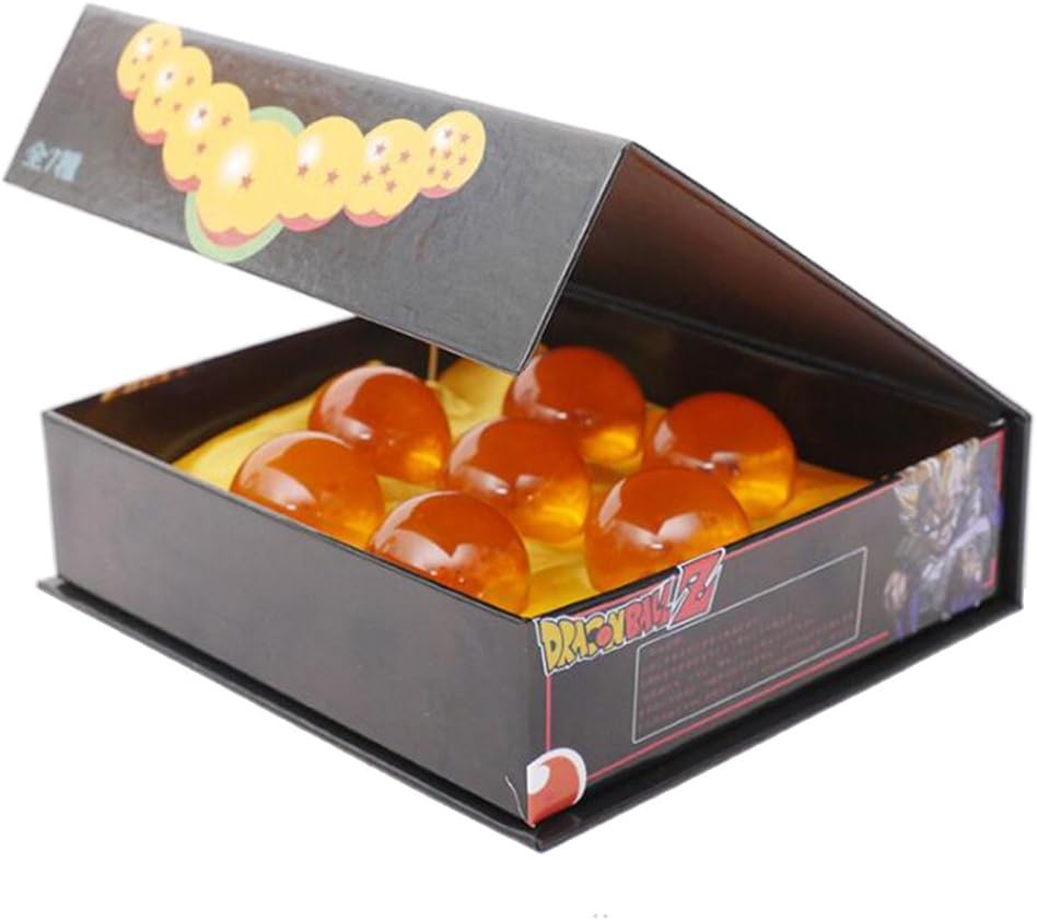 7 Pcs Crystal Glass 3D Stars Balls with Gift Box P681712