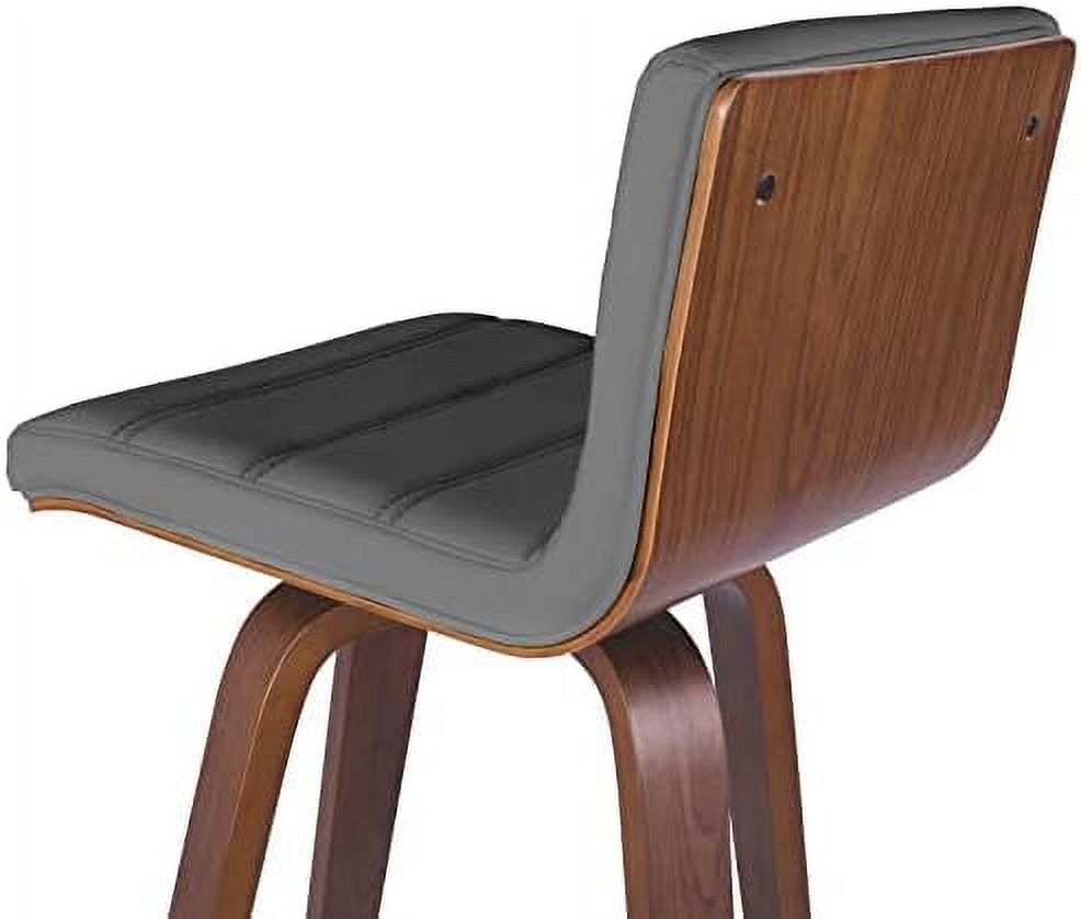 Swivel Stool with Back Set of 2 PU Leather Counter Height Stool X662