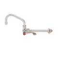 Stainless Steel Chinese Range Kitchen Faucet with Swing Spout and Wrist Handles G14980