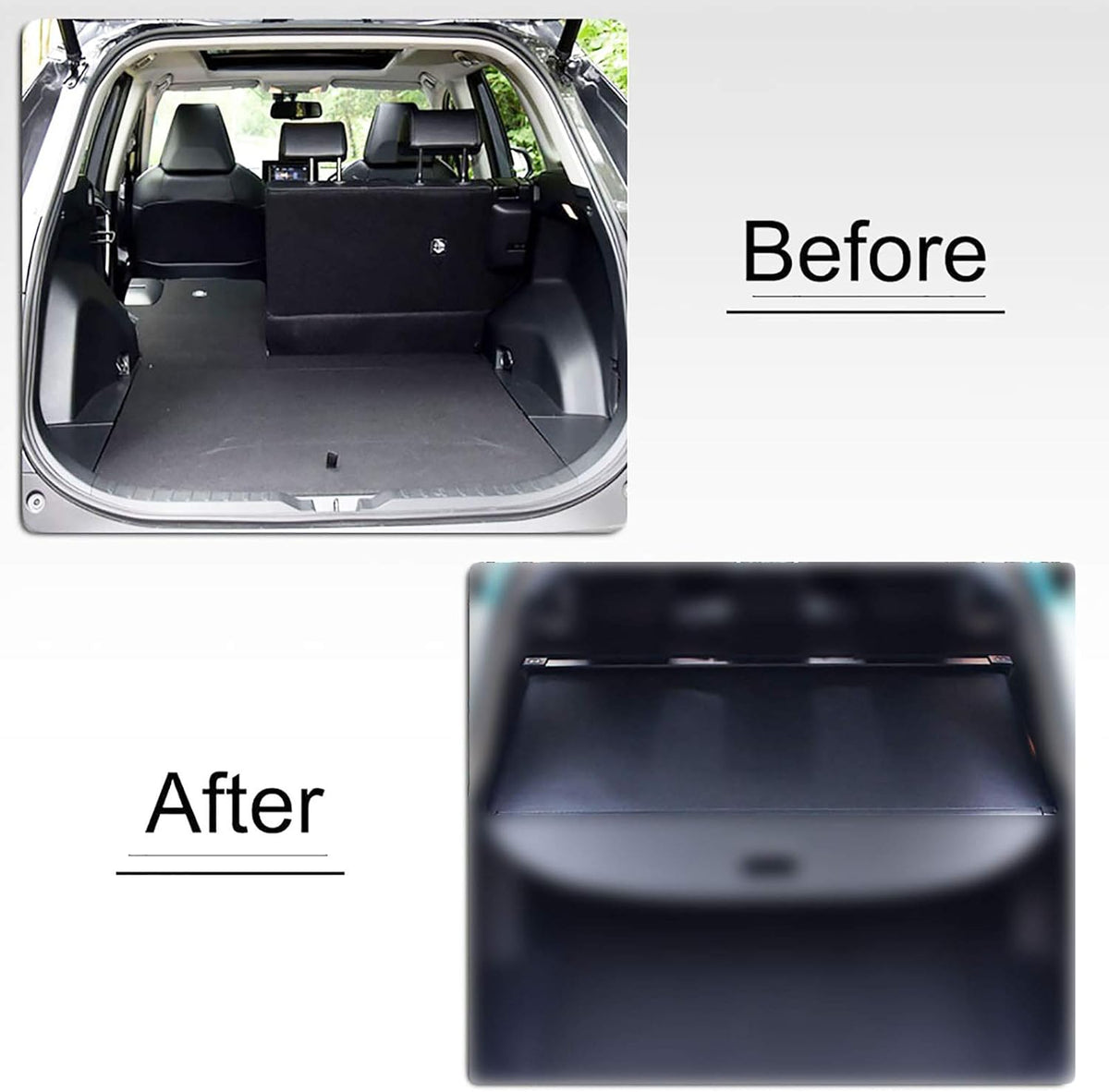 Black Retractable Cargo Cover for Jeep Cherokee V641