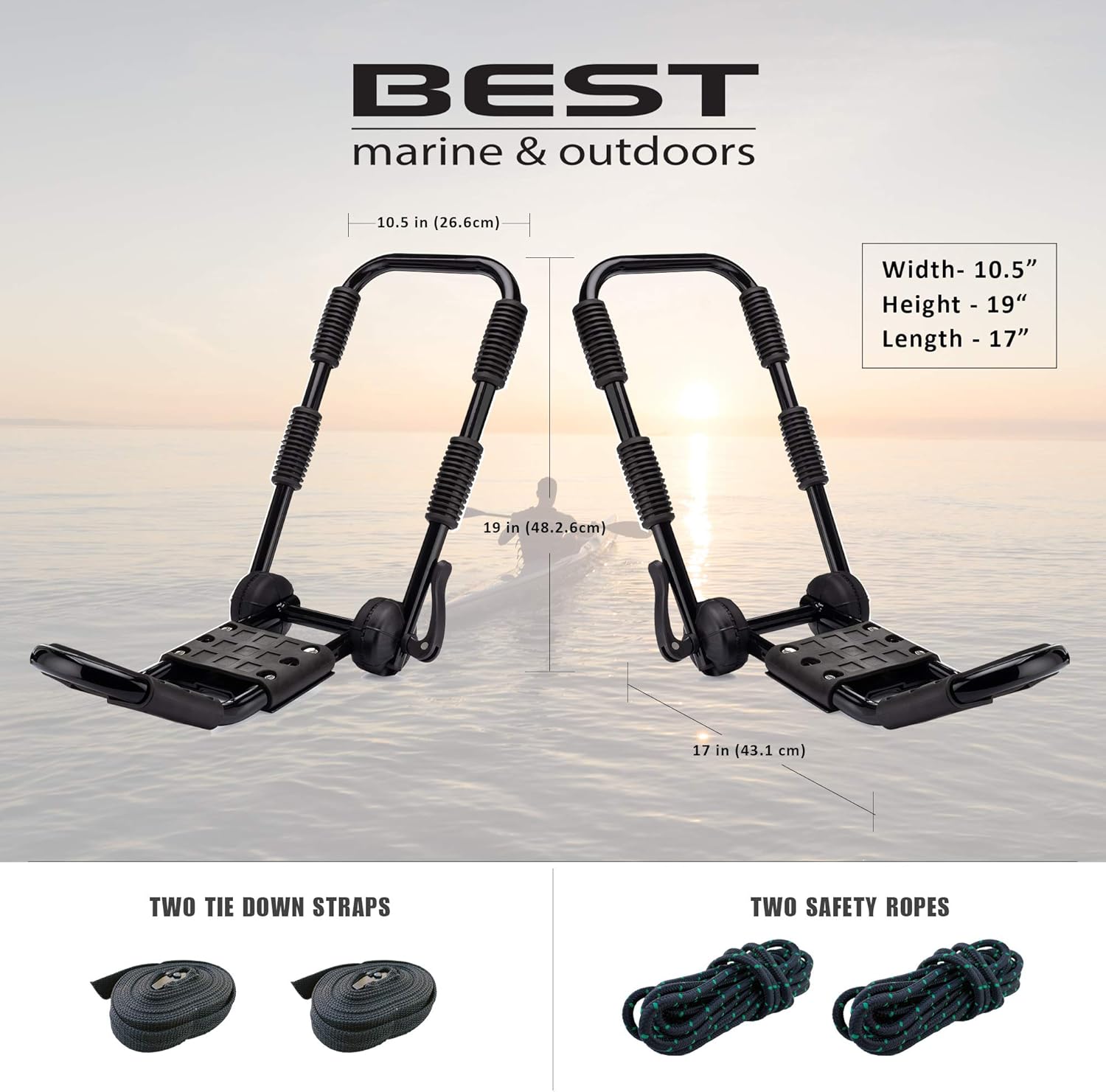 Folding Kayak Roof Rack Carrier Pack of 2 E97880