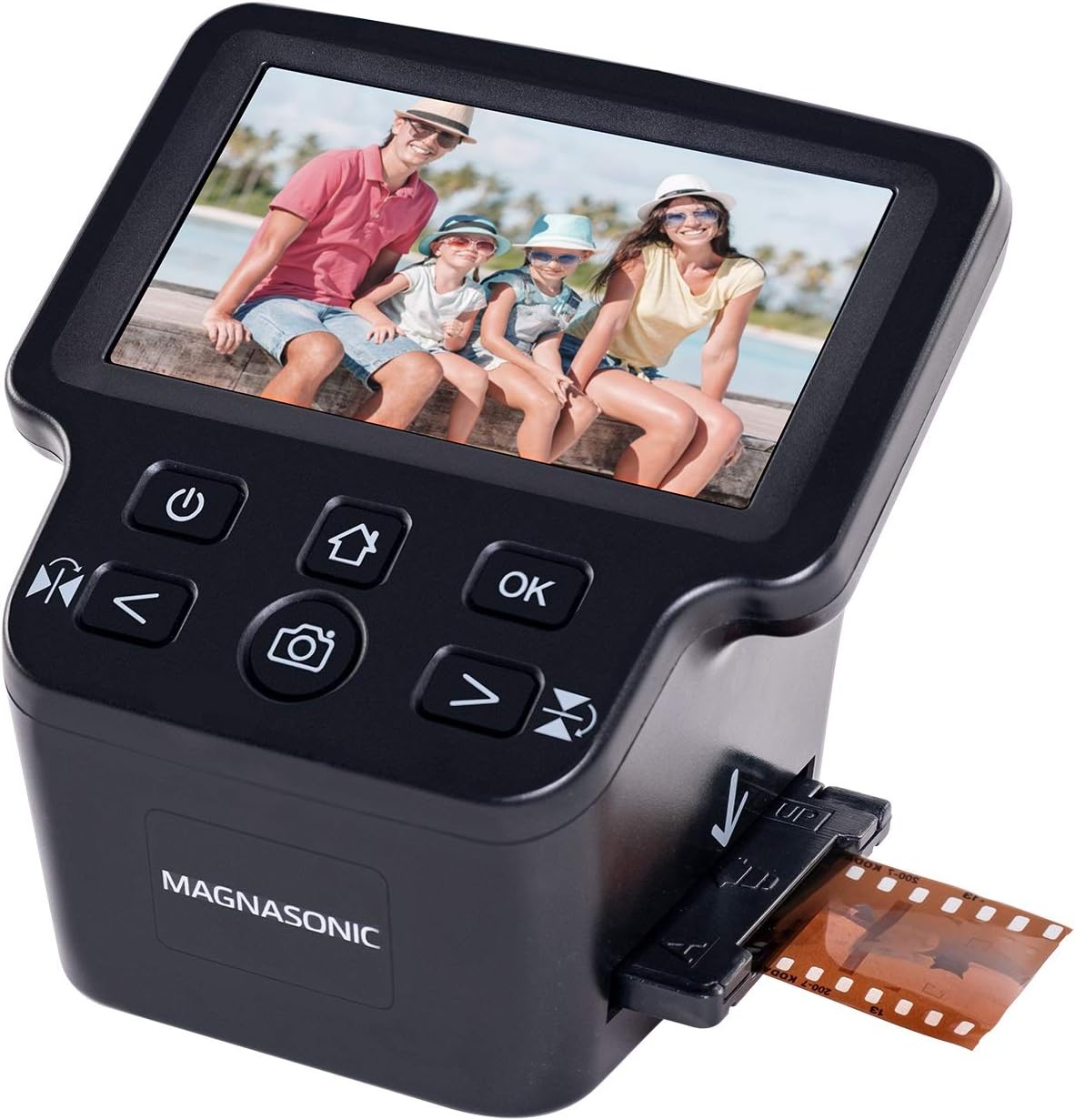 22MP Film Scanner with 5 Display, Converts 35mm/126/110/Super 8 Film & Slides into Digital Photos J813