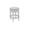 Alabaster White Fabric Counter Stool D9190