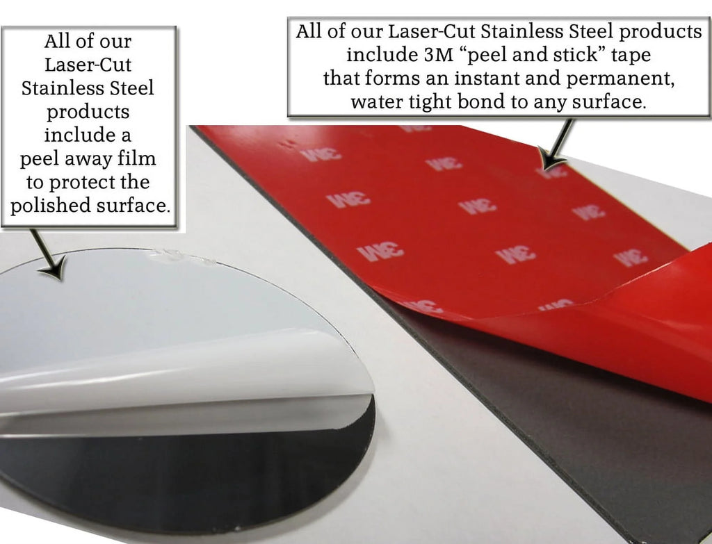 Stainless Steel Tailgate Accent 1Pc L2216
