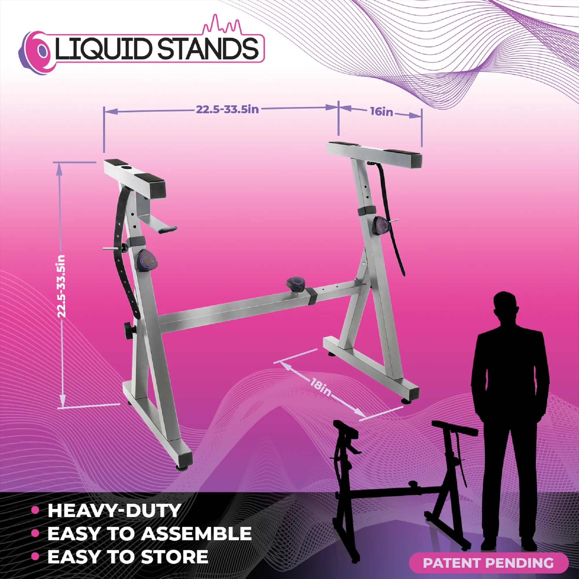Z Style Adjustable Portable Heavy Duty Piano Keyboard Stand A391701
