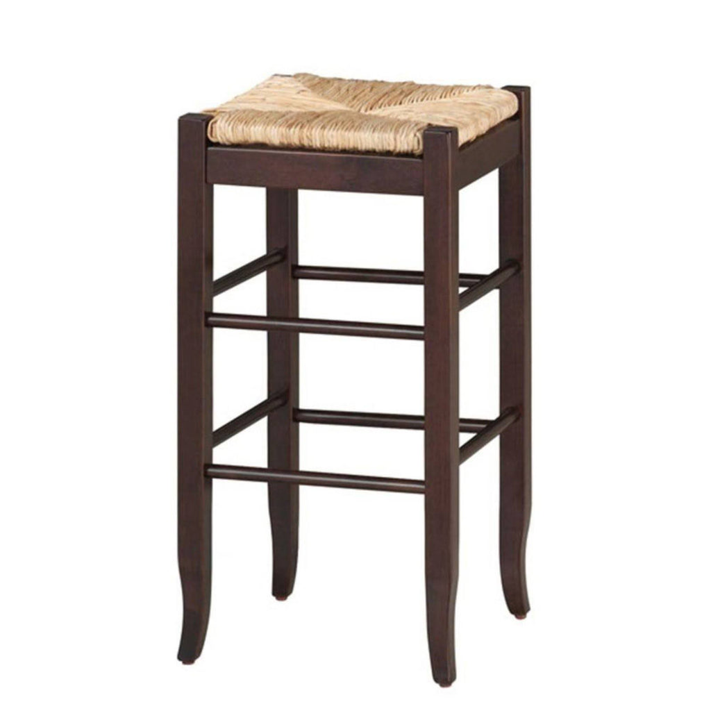 29x22 Square Rush Stool Cappuccino N6345