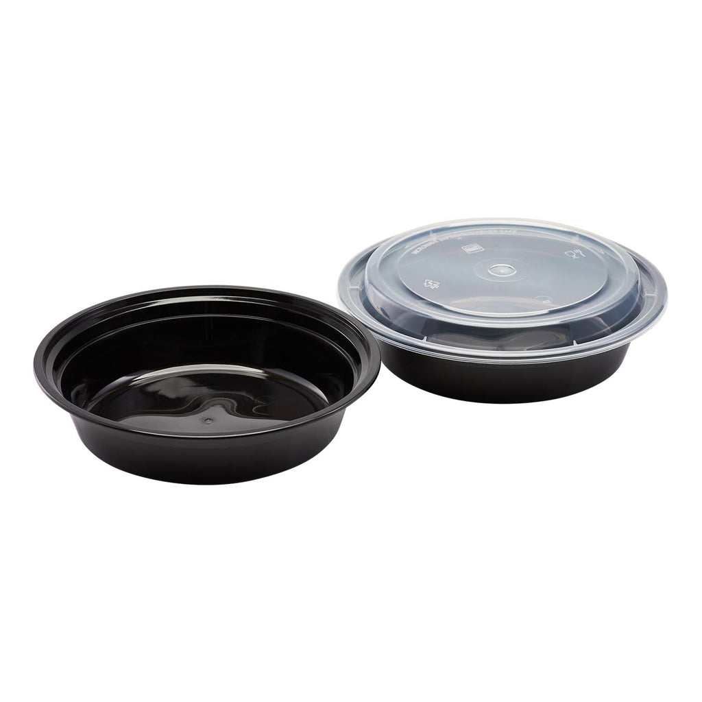 24 oz Microwavable Containers and Lids (Case of 150) W2651