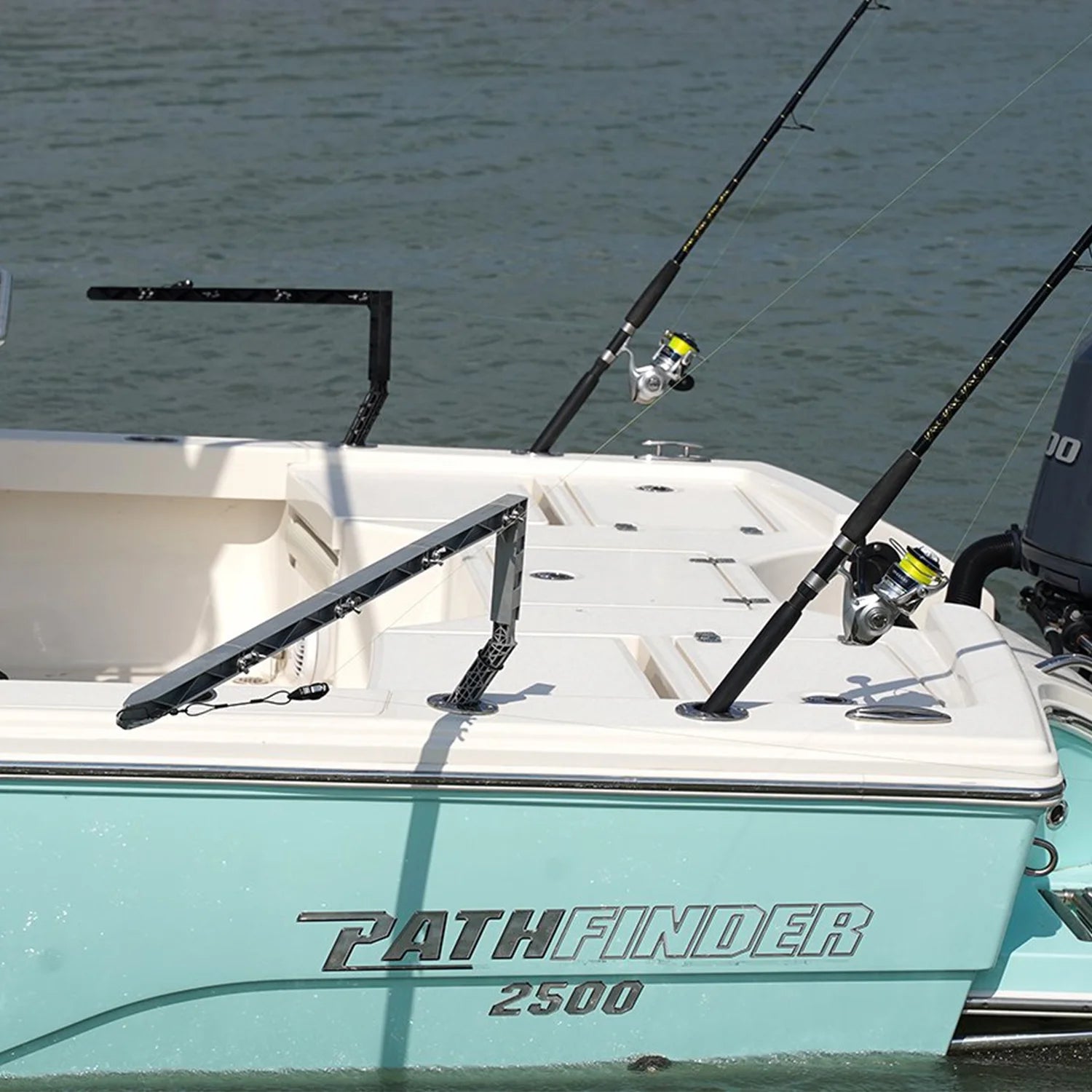 Black Fishing Rod Holder Outrigger Set of 2 A709