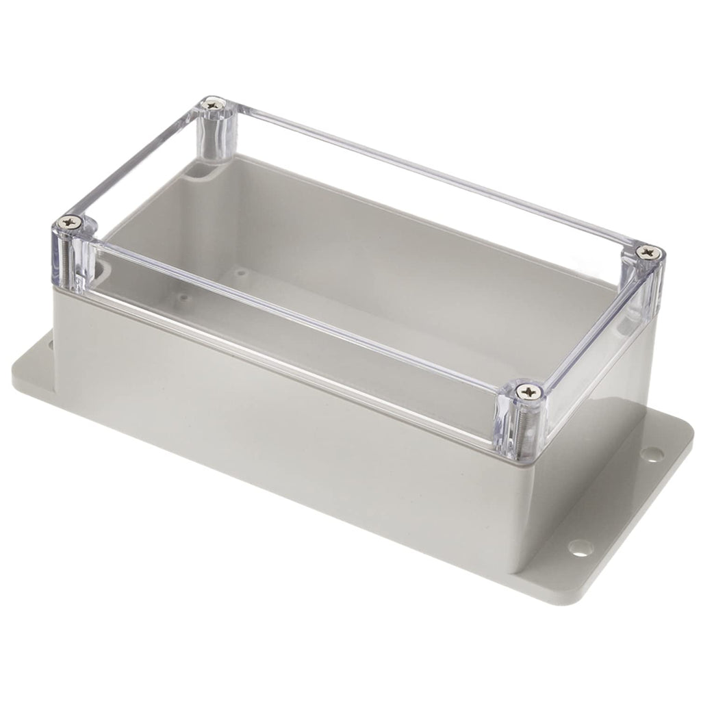 Junction Box ABS Plastic IP67 Universal Electrical Project Enclosure with Transparent Clear Cover Y56813