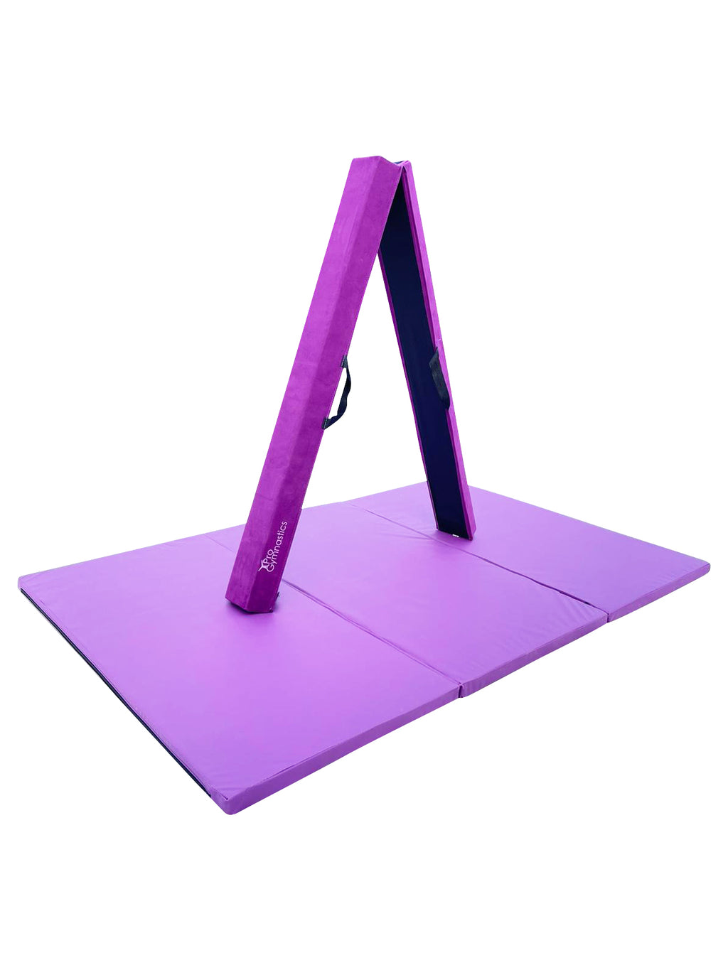 Purple 3 in 1 Height Adjustable Gymnastics Bar Set with Mat and Balance Beam H597