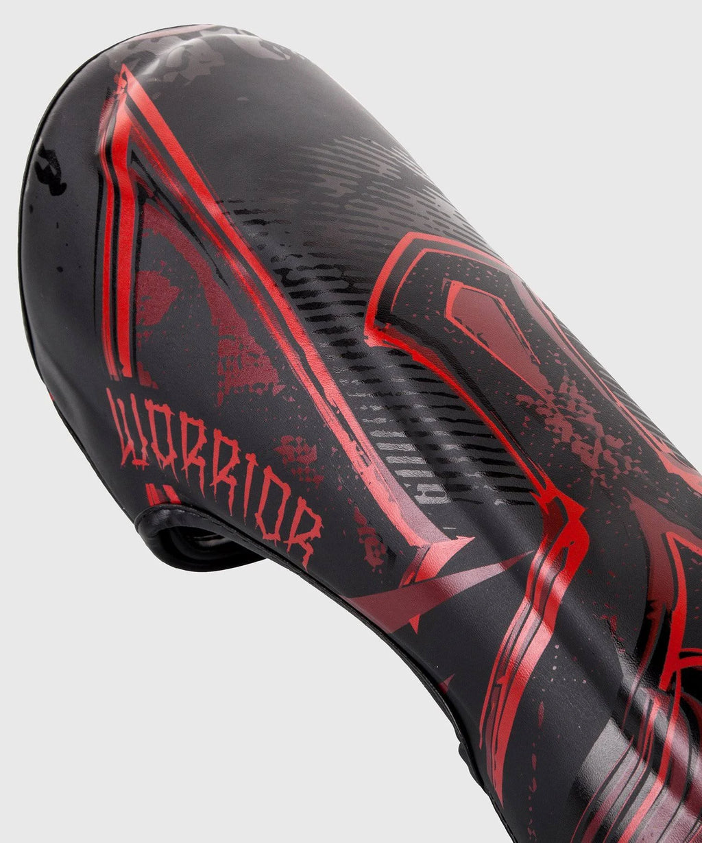 Black/Red Large Shin Guards Z8815