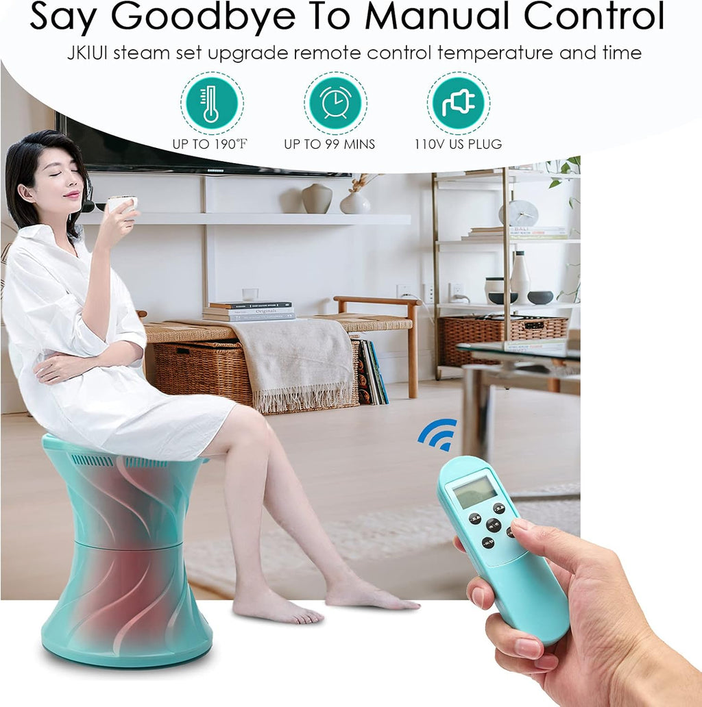 Green Electric Yoni Steam Seat with Smart Remote Control T80188