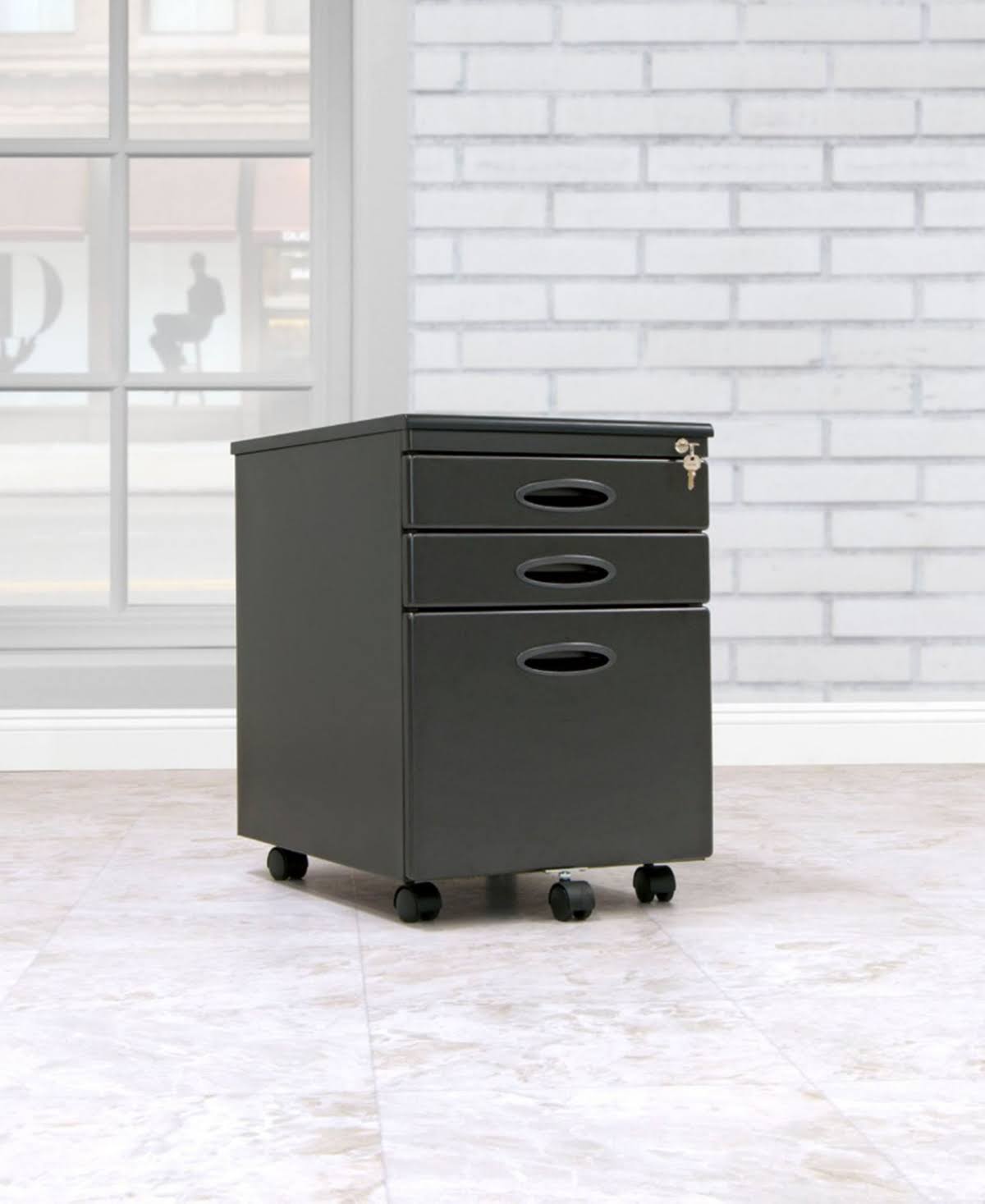 Black File Cabinet J6731