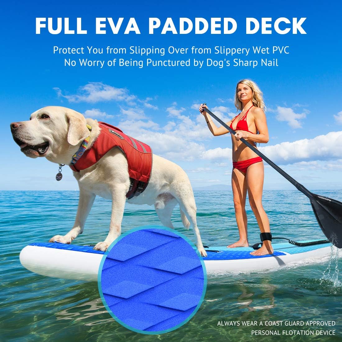 Inflatable Stand Up Paddle Board 11 FT Kayak Convertible S582002