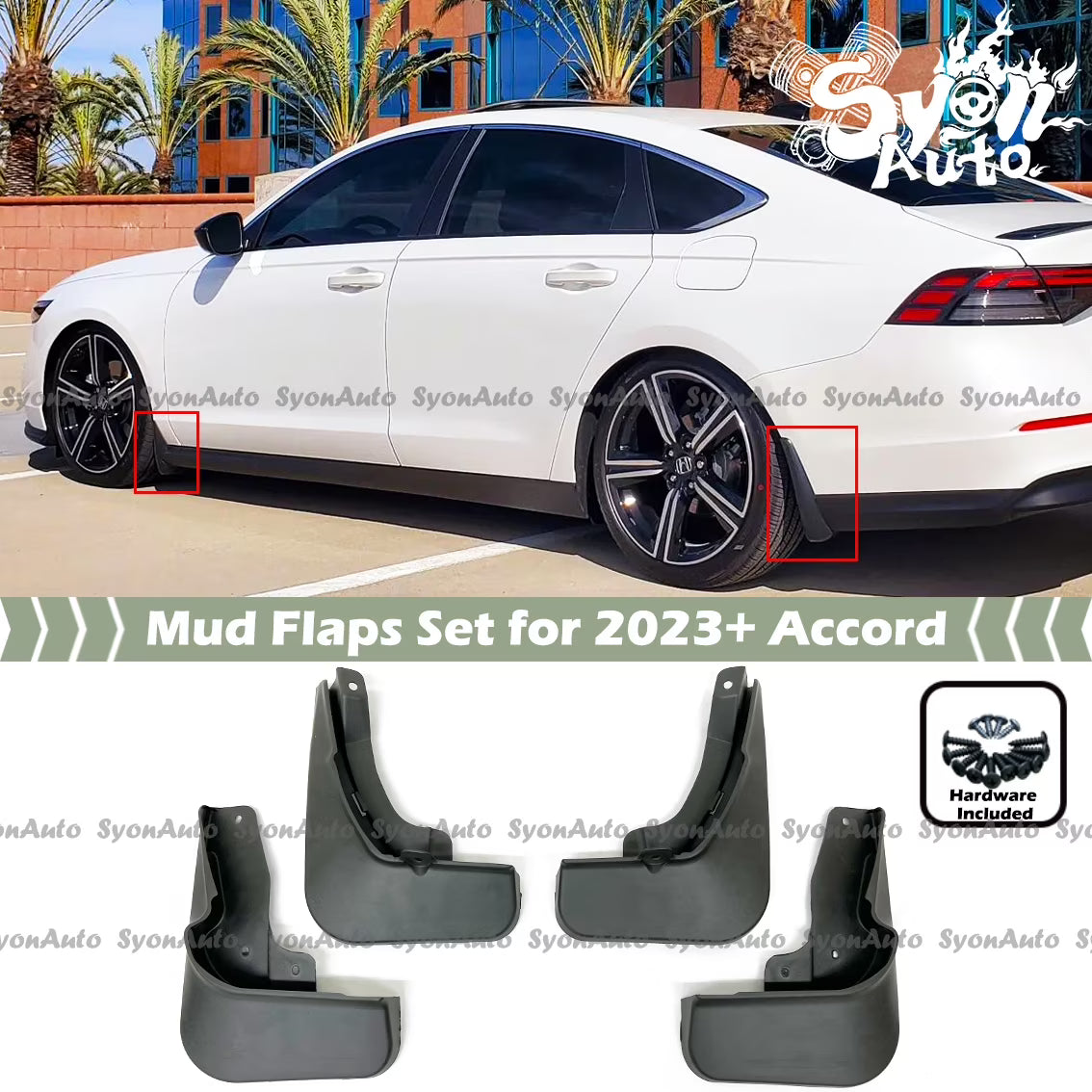 Mud Flaps Splash Guards Set of 4 D937038