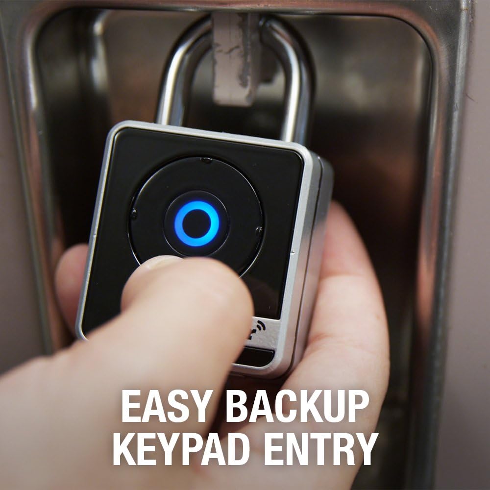 Bluetooth Padlock, 1-29/32 in. Wide, Pack of 2 G882252