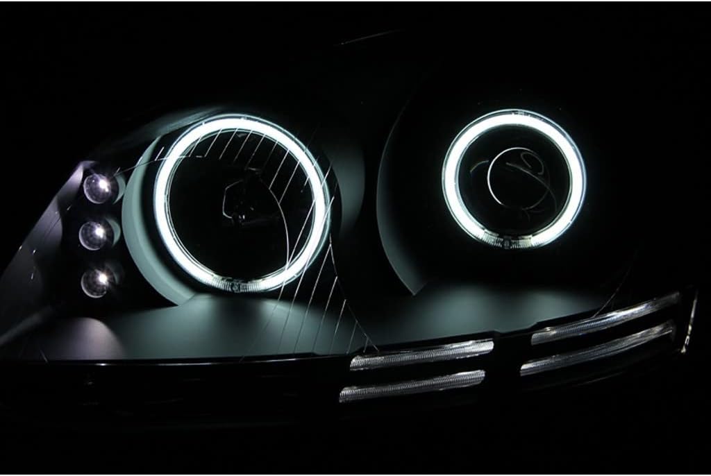 Projector Headlight with Halo Black I442651