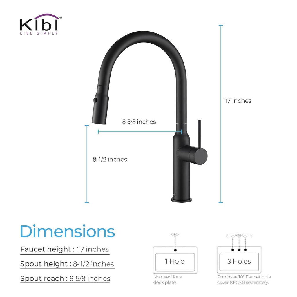 Chrome Brass Kitchen Faucet with Sprayer L32813