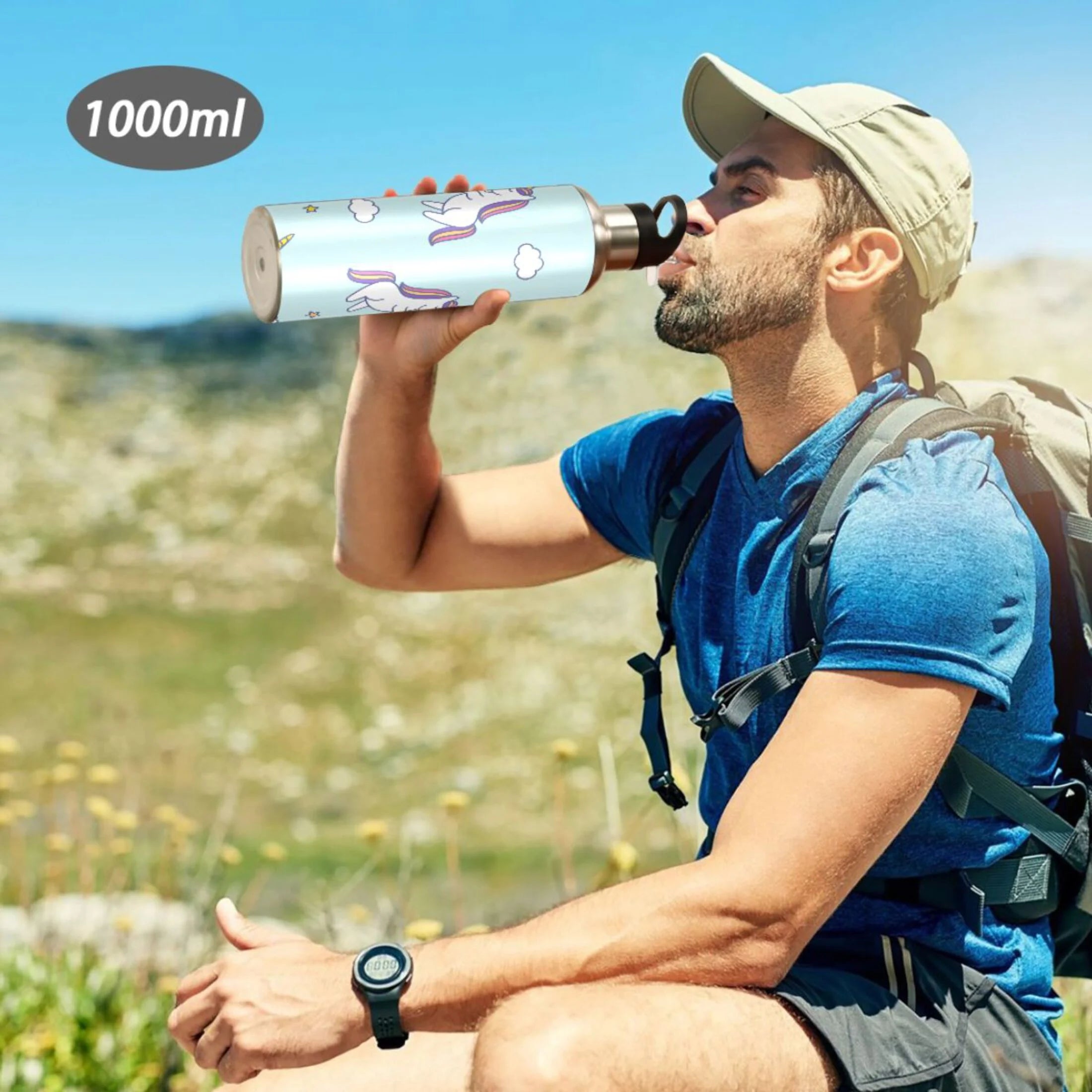 Stainless Steel Insulated Water Bottle with Straw Lid X615