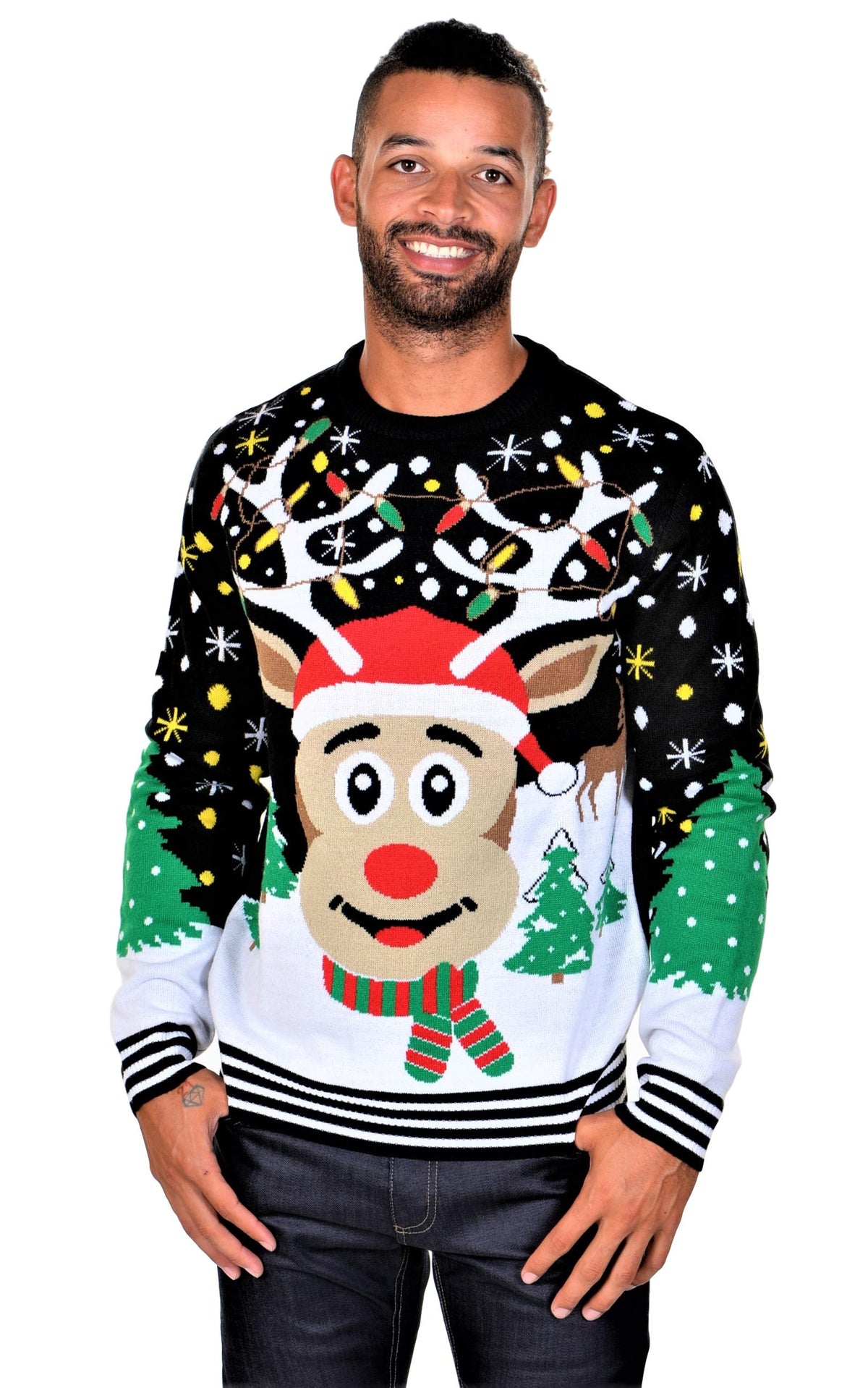 Black Ugly Christmas Sweater O720234