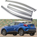 Car Window Visor Vent Shade Deflector Sun/Rain/Fog Guards Pack of 2 A850