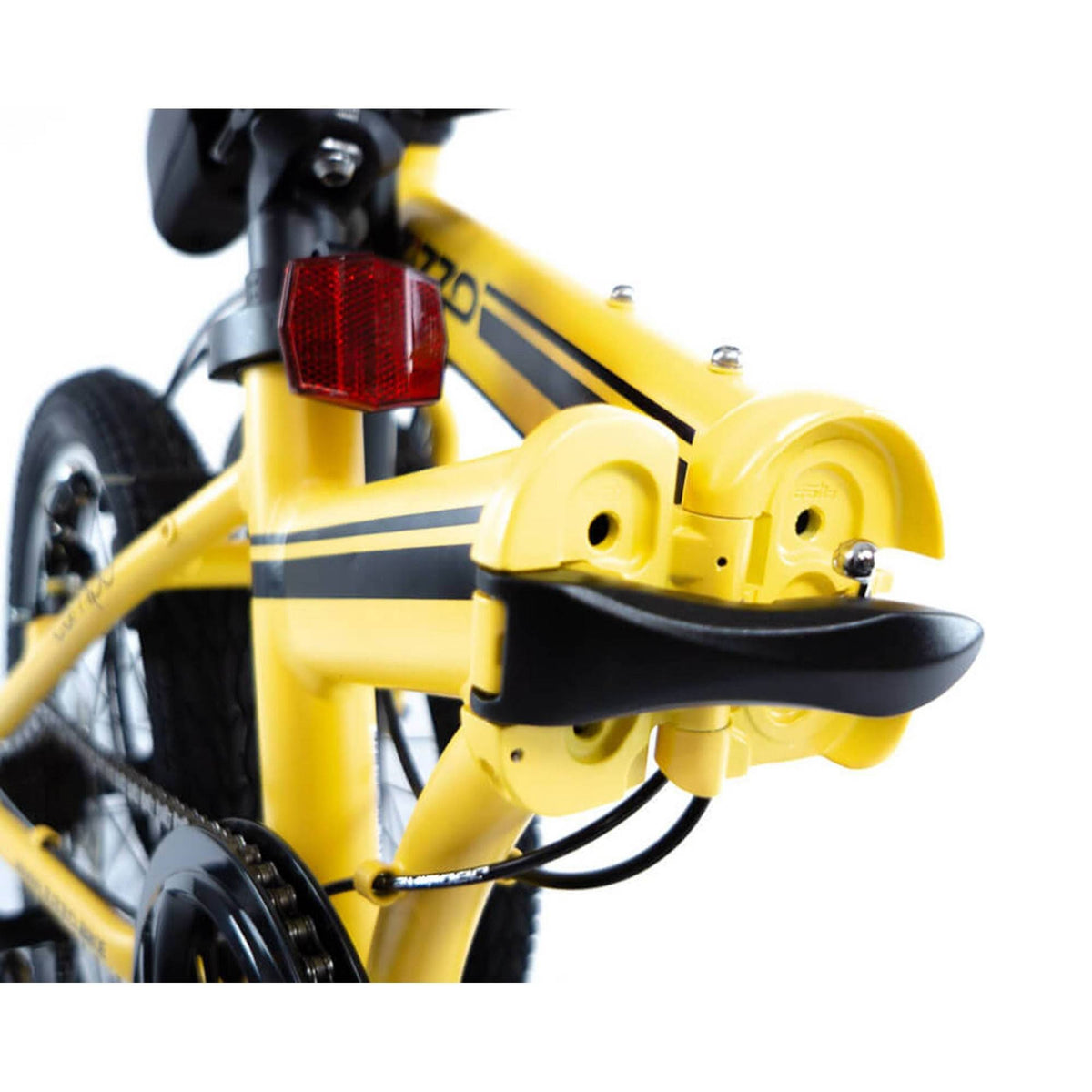Yellow 7-Speed Aluminum Folding Bike B9586