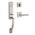 Satin Nickel Tube Lever Door Handleset P311076