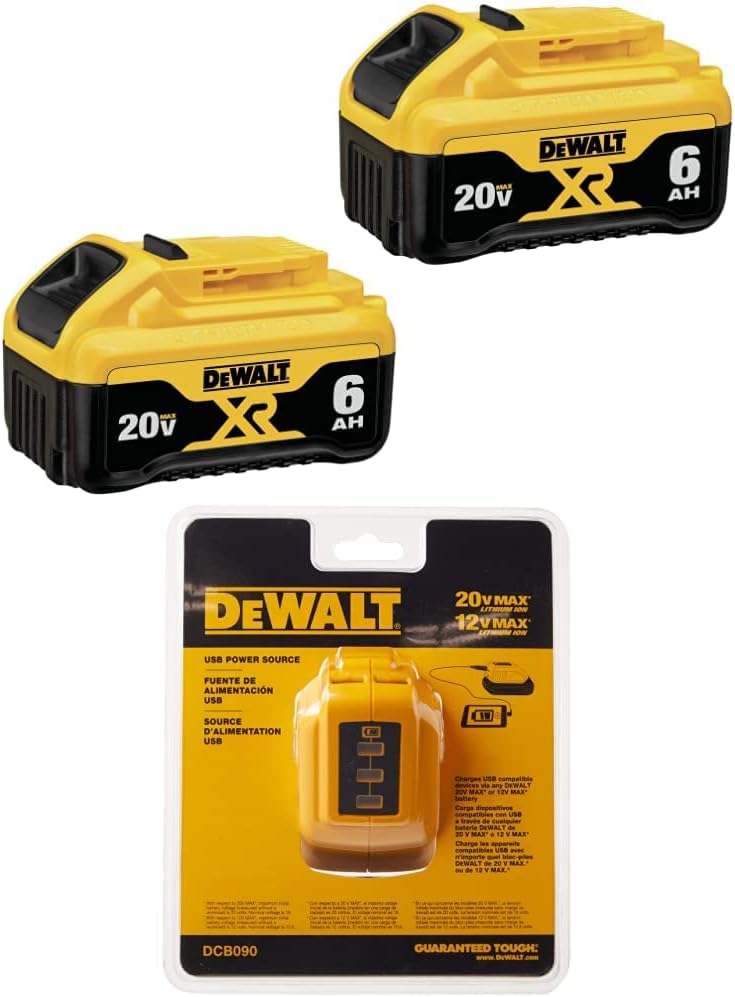 20V MAX 6.0Ah Battery Double Pack H48130
