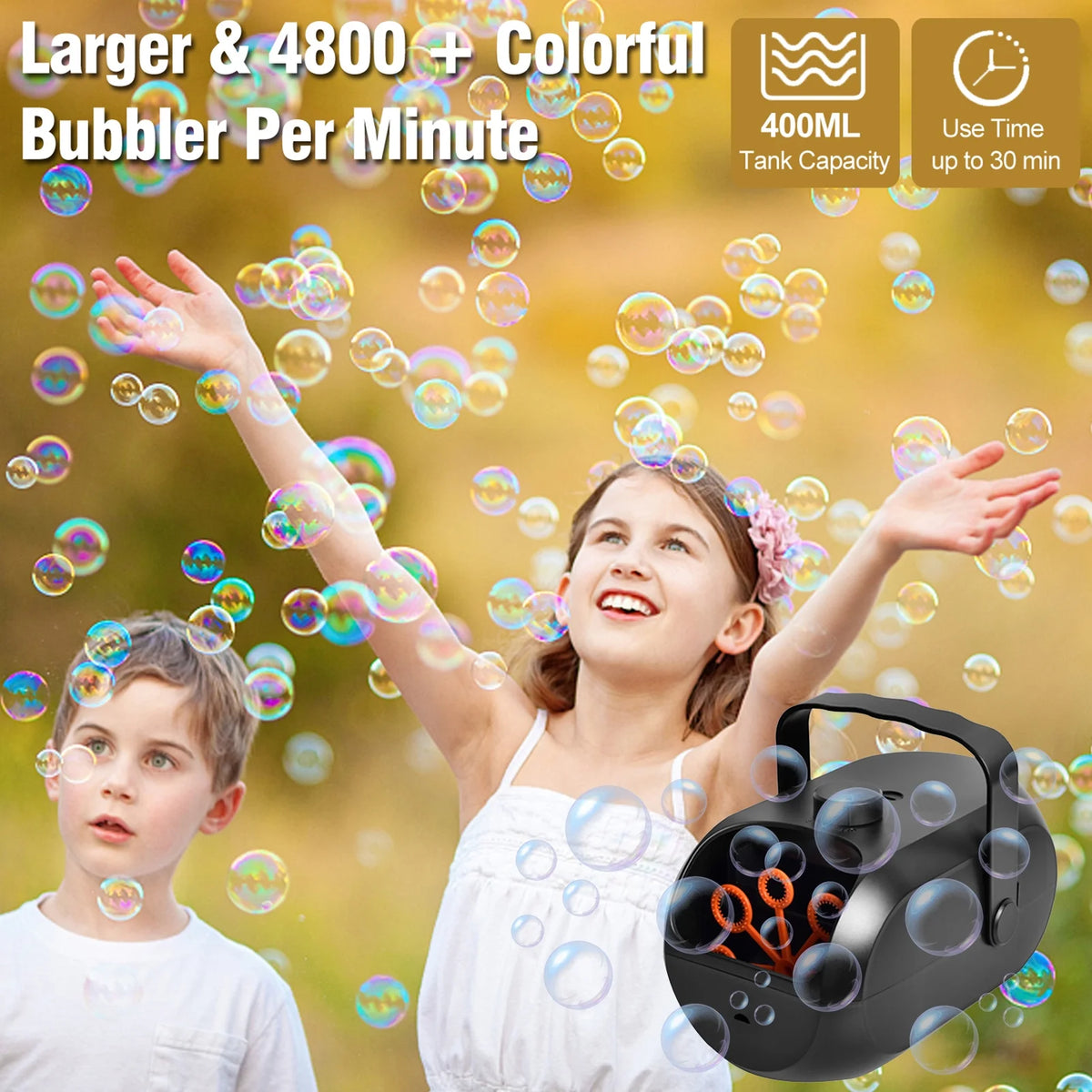 Portable Rechargeable Bubble Machine U129355
