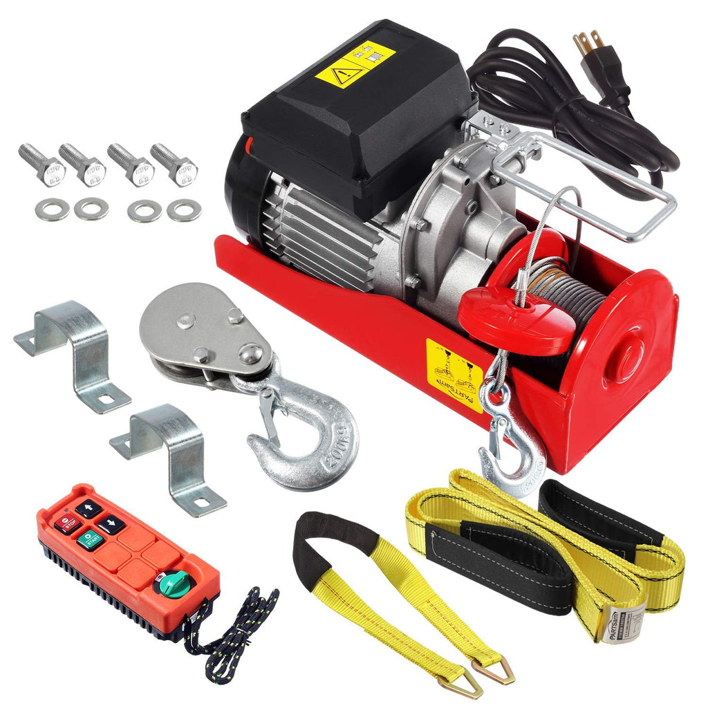 Electric Cable Hoist with Wireless Remote Control, 38ft Lifting Height T791