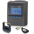 Atomic Time Clock with Mounting Clip, Gray I198330