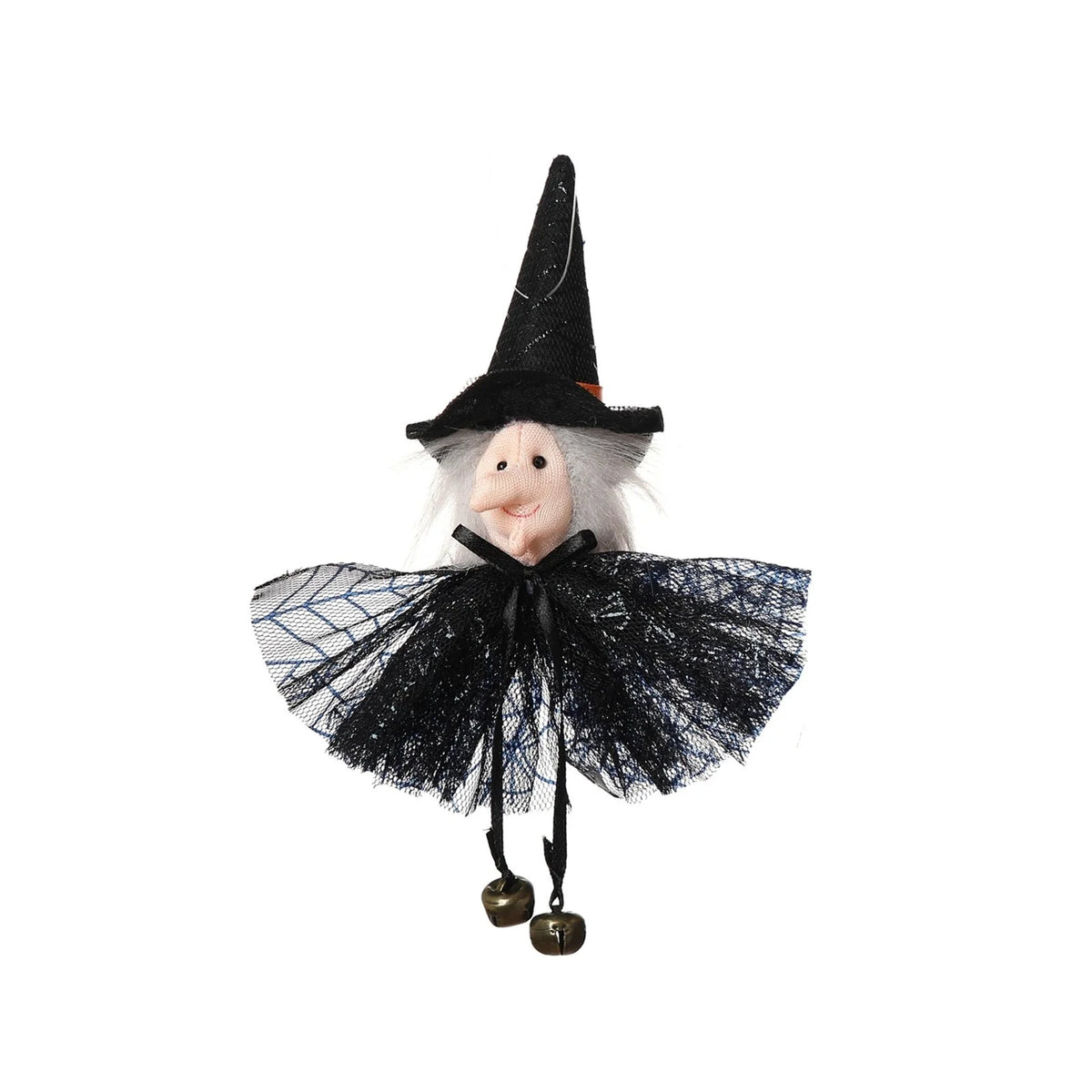 Pumpkin Witch Doll Halloween Cat Novelty Toy I3818