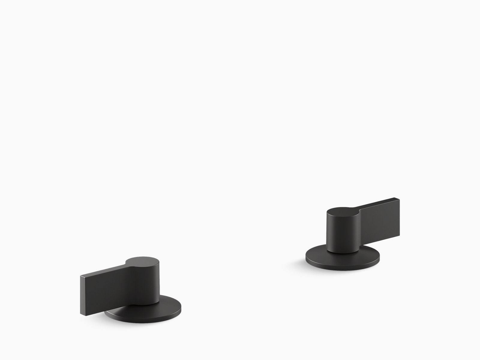 Matte Black Bathroom Sink Handles with Lever Design L769