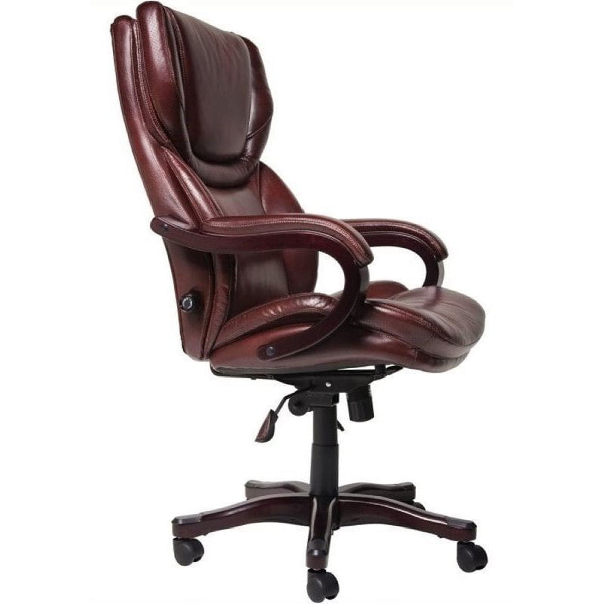 Bonded Leather Executive Office Chair in Brown V967176